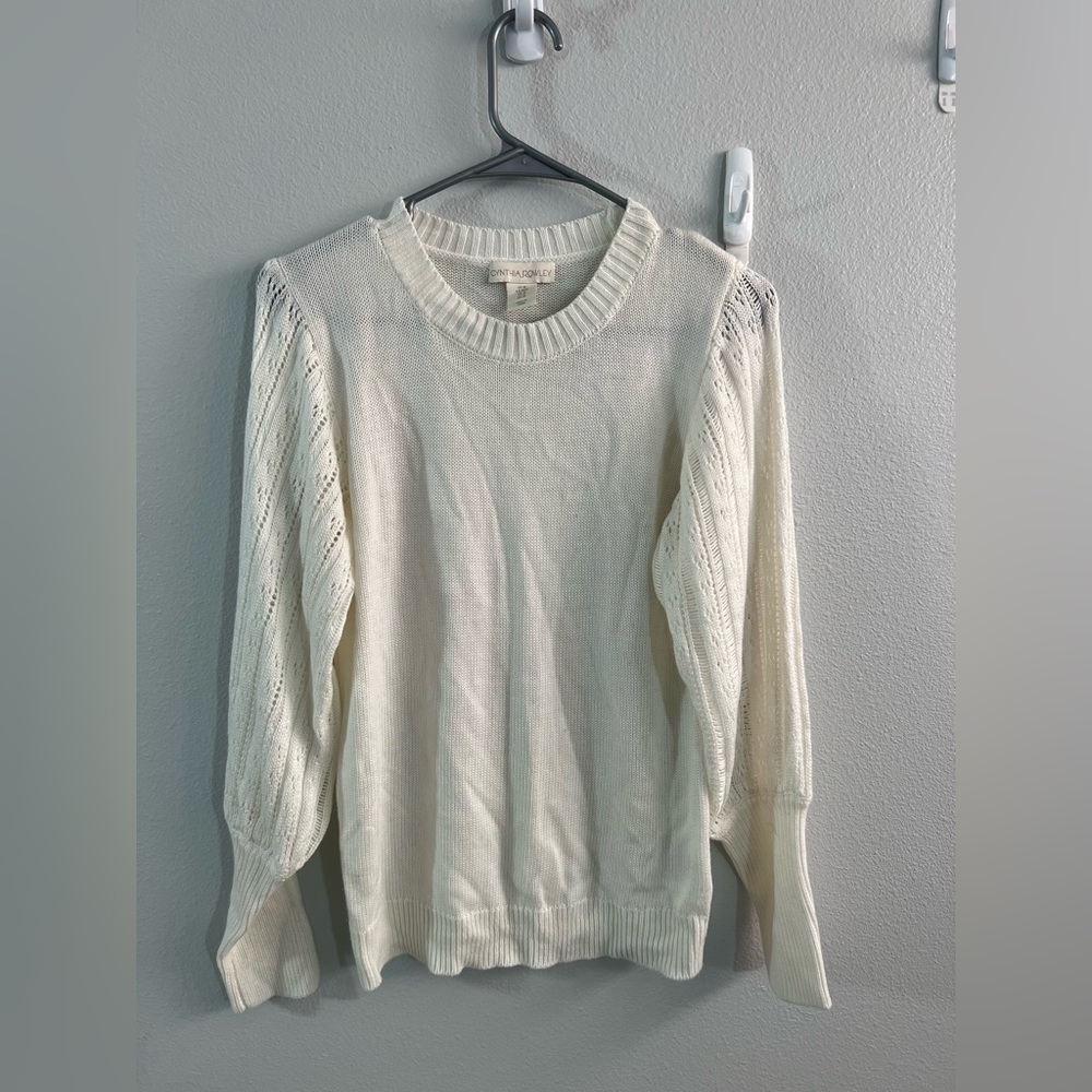 Cynthia‎ Rowley white sweater